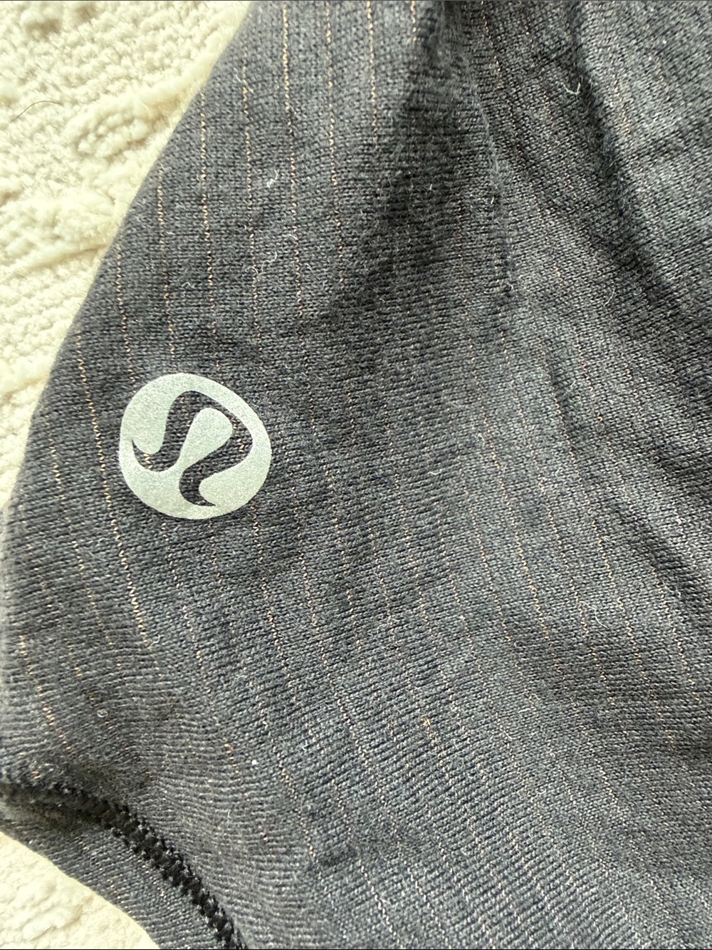 lululemon athletica Black Strappy Striped Back Performance Tank - Picture 3 of 3